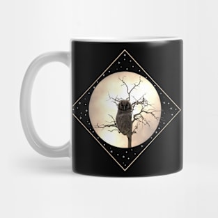 Owl - Moon - Stars - Bird in Africa Mug